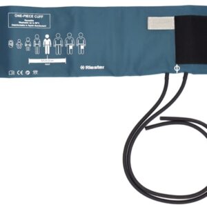 Riester Bracciale Pezzo Unico 2 Tubi per Sfigmomanometro Lunghezza 50 cm - 8 pz - 1