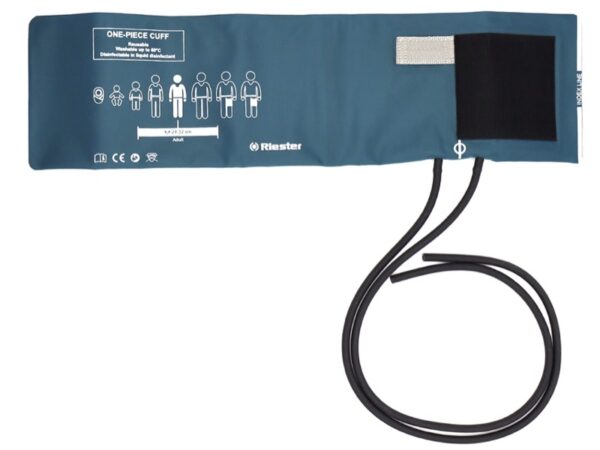 Riester Bracciale Pezzo Unico 2 Tubi per Sfigmomanometro Lunghezza 50 cm - 8 pz