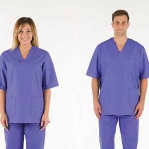 Casacca Unisex in Cotone 100% Indaco - Taglie XS-XXL - 5 pezzi - 5