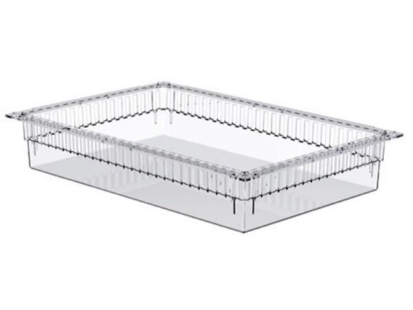 Cassetto ISO Modulare in Plastica Trasparente Aperto 600x400 mm - 3 pezzi