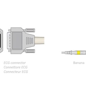 Cavo Paziente ECG 10 Derivazioni 2,2 m Compatibile Biocare, Edan, Nihon - 2 pz - 1