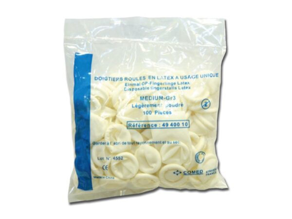 Ditali in Lattice Monouso con Talco - Misure M-L - 6000 pezzi