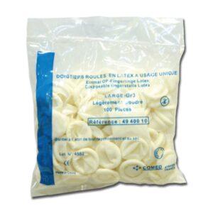 Ditali in Lattice Monouso con Talco - Misure M-L - 6000 pezzi - 2