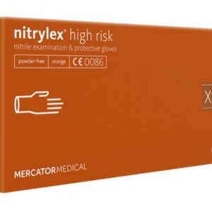 Guanti in Nitrile Nitrylex Orange High Risk senza Polvere - Taglie S-XL - 800 pz - 5