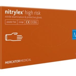 Guanti in Nitrile Nitrylex Orange High Risk senza Polvere - Taglie S-XL - 800 pz - 3