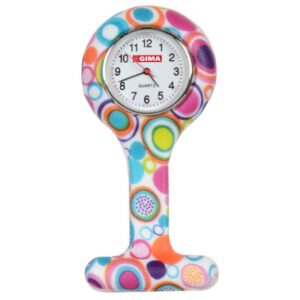 Orologio per Infermieri Rotondo in Silicone - 6 Fantasie - 25 pezzi - 3