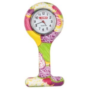 Orologio per Infermieri Rotondo in Silicone - 6 Fantasie - 25 pezzi - 6