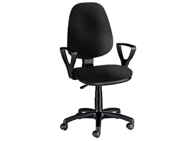 Sedia Cuneo con Braccioli e Ruote in Similpelle Made in Italy - 2 Colori
