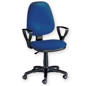 Sedia Cuneo con Braccioli e Ruote in Similpelle Made in Italy - 2 Colori - 2