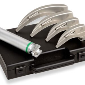 Set Laringoscopio F.O. LED con 4 Lame Macintosh 1-2-3-4 - Voltaggio 2,5-3,5 V - 1