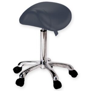 Sgabello Ergo con Seduta a Sella Regolabile 52-67 cm in 3 Colori - 2 pezzi - 4