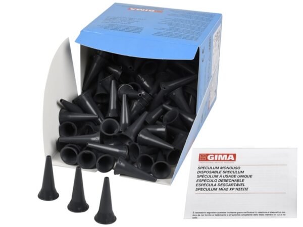 Speculum Monouso per Mini Otoscopio Grigio Latex Free, diam. 2,5-4 mm - 6250 pz