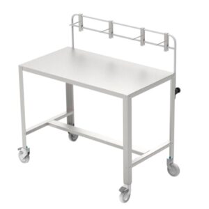 Tavolo Strumentario Carrellato in Acciaio Inox AISI 304 con Ruote - 2