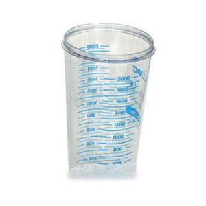 Vaso Flovac per Sacche Monouso senza Coperchio - Capacità 1-2 Litri - 20 pezzi - 3