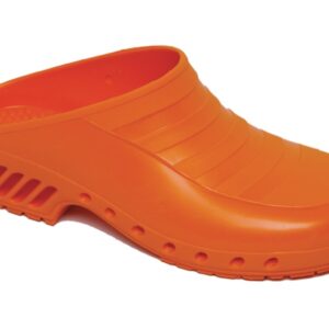 Zoccoli Sanitari Professionali Arancioni senza Fori - Taglie 34-48 - 8 Paia - 8