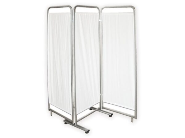 Paravento Ospedaliero 3 Ante 60+60+60 cm, Tubo Ovale 30x15 mm - 2 Colori