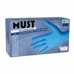 Guanti in Nitrile Blu senza Polvere Must DPI III DM I 3,5 Gr 100 Pezzi